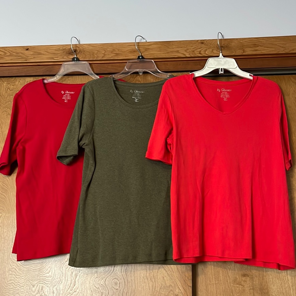 Bundle Lot of 3 off the rack Chico’s tshirts